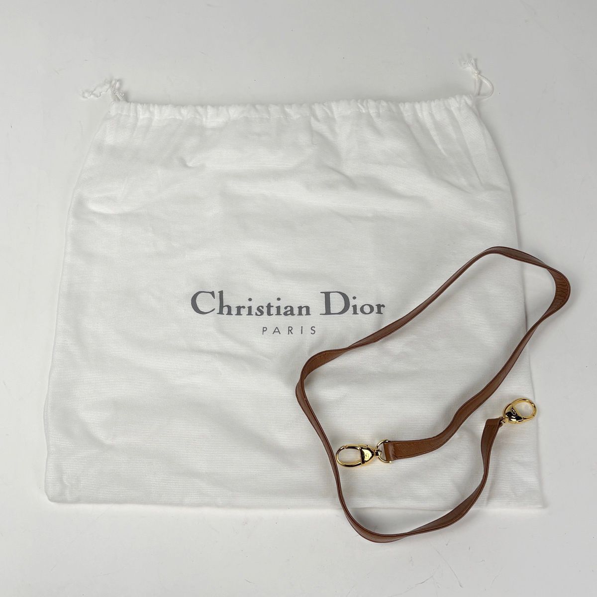 Dior 2-Way Cannage Handbag Leather Brown — view 9