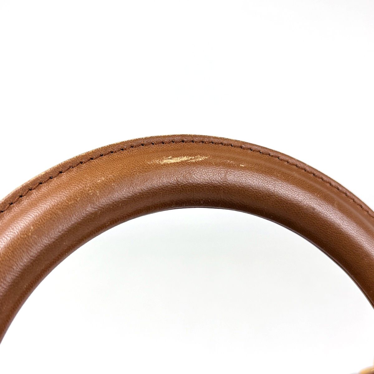 Dior 2-Way Cannage Handbag Leather Brown — view 6