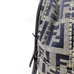 Fendi Zucchino Pattern Shoulder Bag Canvas Navy — view 5