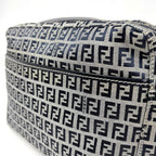 Fendi Zucchino Pattern Shoulder Bag Canvas Navy — view 4