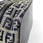 Fendi Zucchino Pattern Shoulder Bag Canvas Navy — view 7