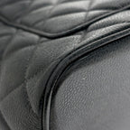 Chanel Reissue Tote Handbag CC Logo Caviar Leather Black — view 3