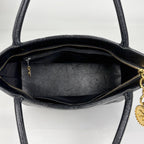 Chanel Reissue Tote Handbag CC Logo Caviar Leather Black — view 9