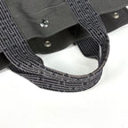 Hermes Her Line Tote MM Handbag Nylon Canvas Gray — view 6
