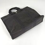 Hermes Her Line Tote MM Handbag Nylon Canvas Gray — view 2