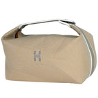 Hermes Bride-a-Brac GM Pouch Logo Handbag Cotton Beige
