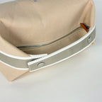 Hermes Bride-a-Brac GM Pouch Logo Handbag Cotton Beige — view 6