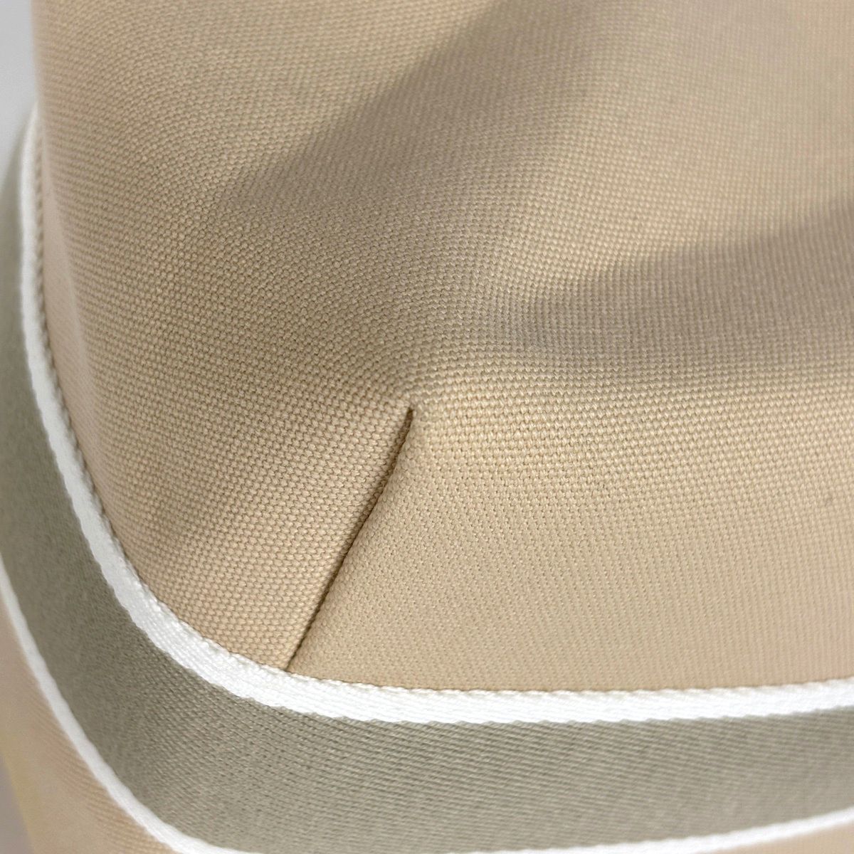 Hermes Bride-a-Brac GM Pouch Logo Handbag Cotton Beige — view 3