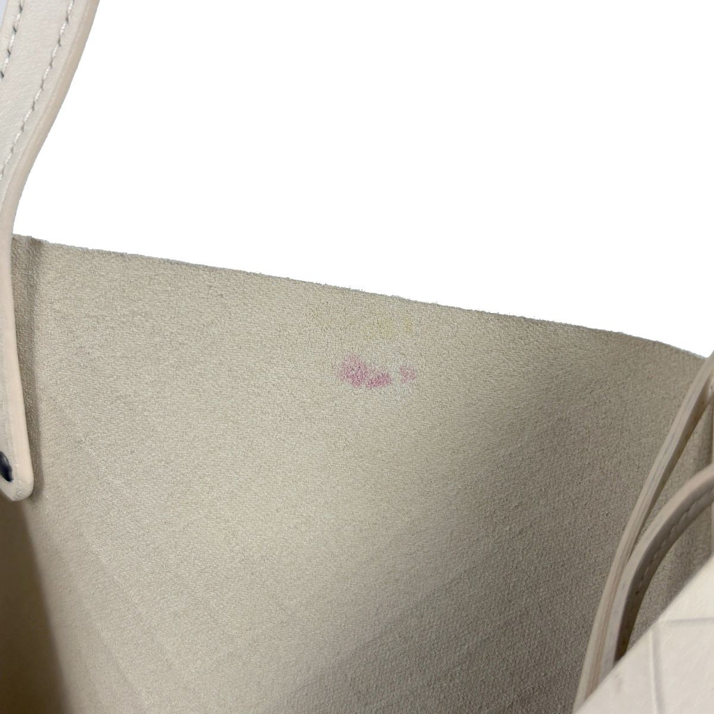 Bottega Veneta Intreccio Mirage Tote Papillon Butterfly Leather Beige — view 7