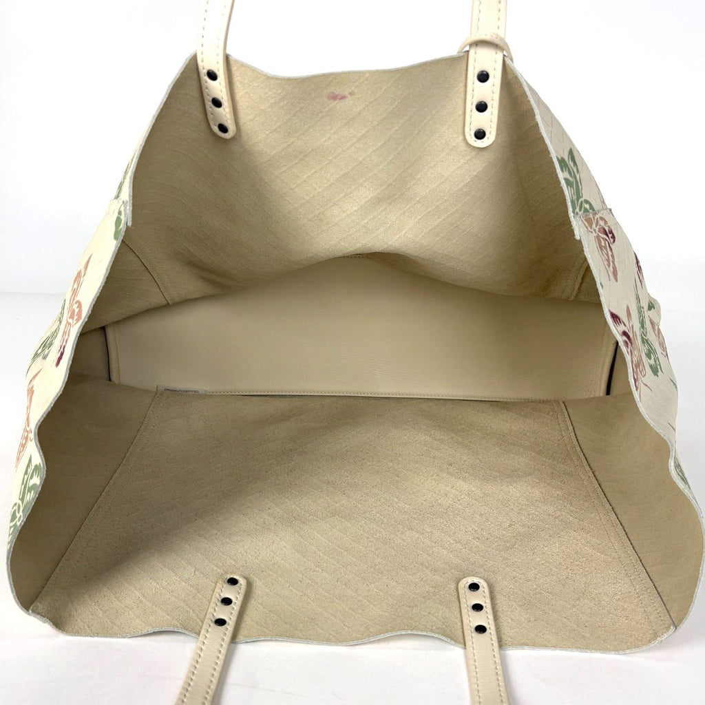 Bottega Veneta Intreccio Mirage Tote Papillon Butterfly Leather Beige — view 8