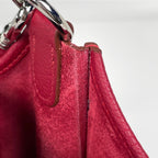 Hermes Evelyne 1 GM Perforated Logo Shoulder Bag Taurillon Clemence Rouge — view 6