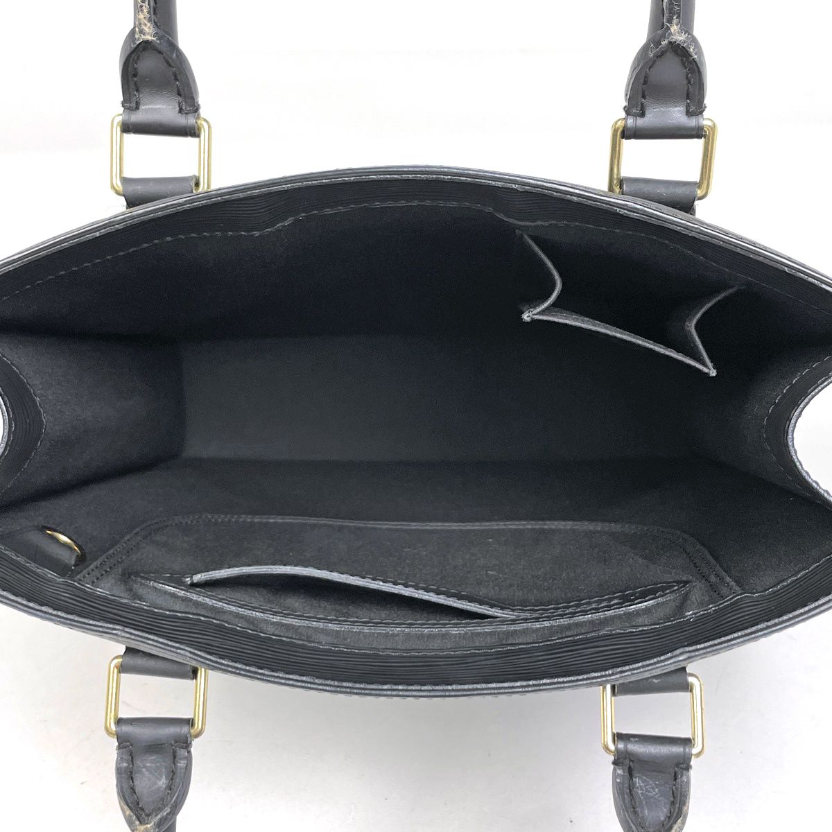 Louis Vuitton Sac Plat PM Tote Epi Noir — view 8