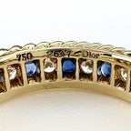 Dior Saffiano Ring YG Yellow Gold Pave Diamond — view 6