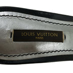 Louis Vuitton Sandals 36 Black Ribbon Monogram Outsole Replacement Leather — view 5