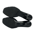 Louis Vuitton Sandals 36 Black Ribbon Monogram Outsole Replacement Leather — view 4