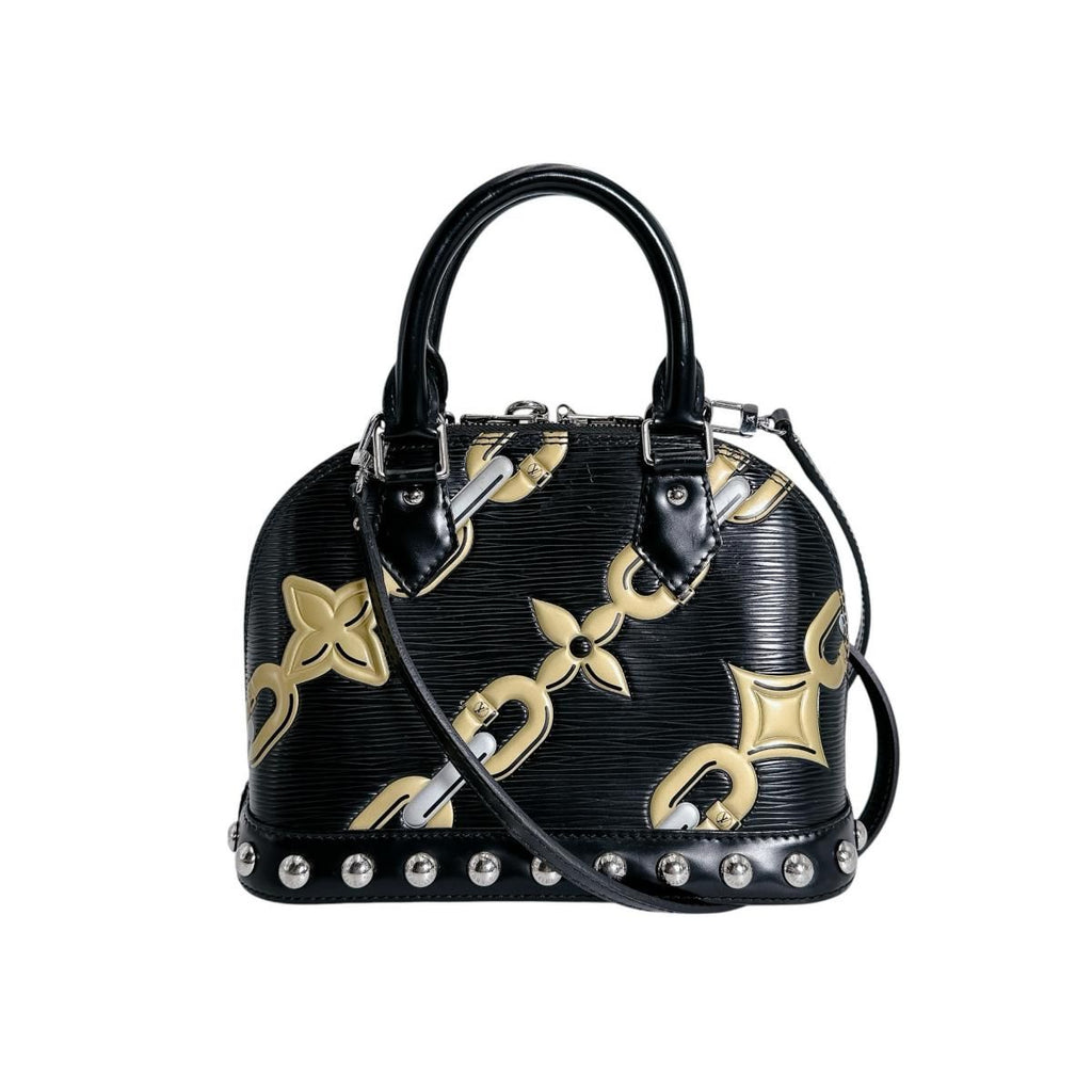 Louis Vuitton Epi Chain Pattern Alma BB Shoulder Bag Noir Collection — view 2