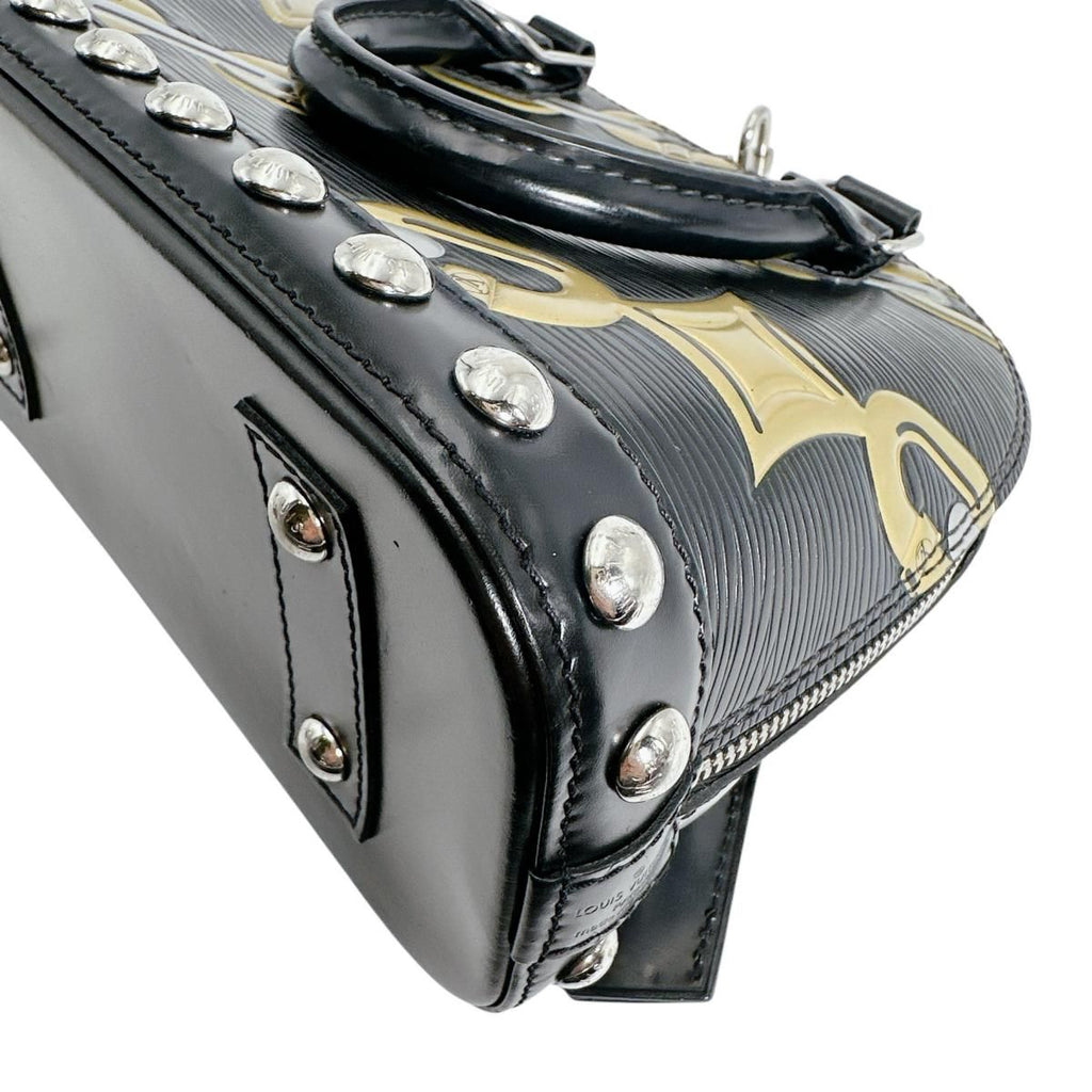 Louis Vuitton Epi Chain Pattern Alma BB Shoulder Bag Noir Collection — view 5