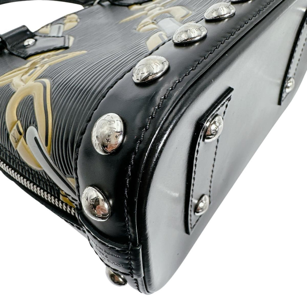 Louis Vuitton Epi Chain Pattern Alma BB Shoulder Bag Noir Collection — view 8