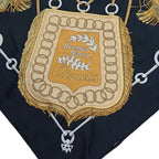 Hermes Carre 90 Cliquetis Silk Scarf Black — view 3