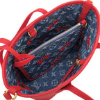 Louis Vuitton Monogram Cherry Denim Neverfull Inside Out BB — view 7