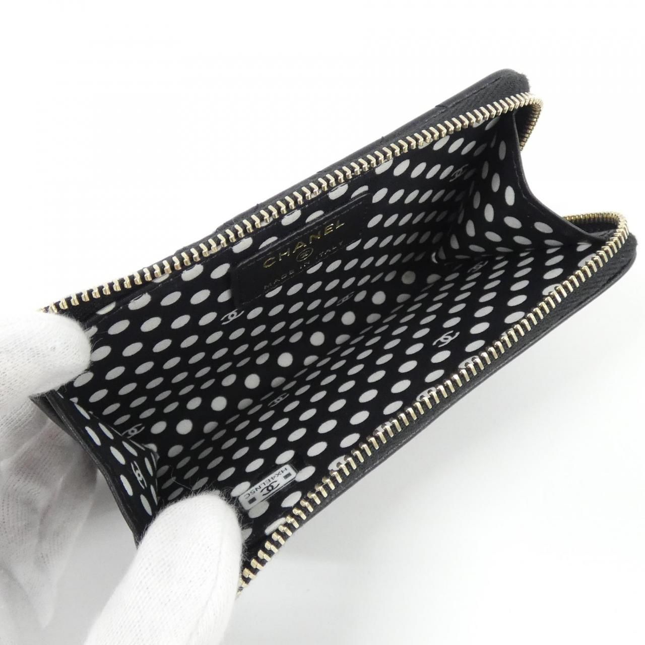 Chanel Card Case Card Holders Black — view 4