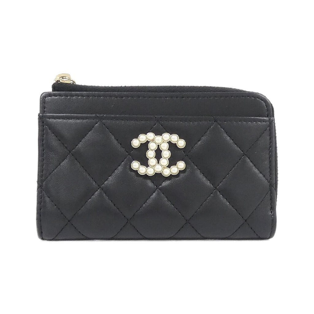 Chanel Card Case Card Holders Black