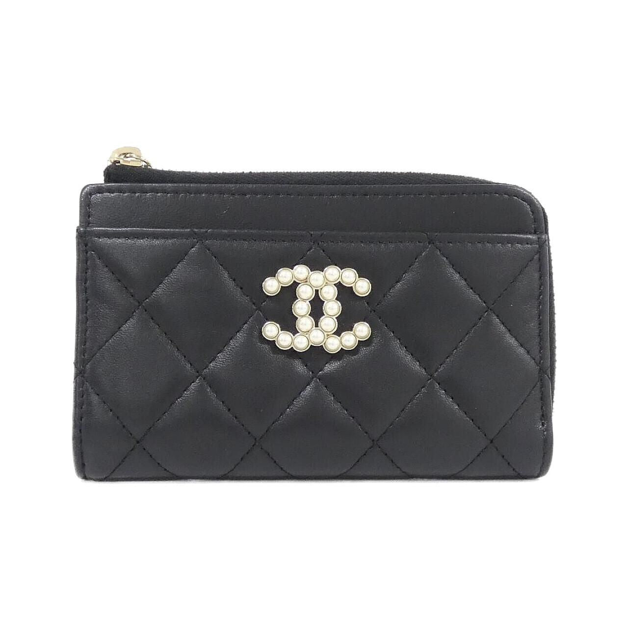 Chanel Card Case Card Holders Black