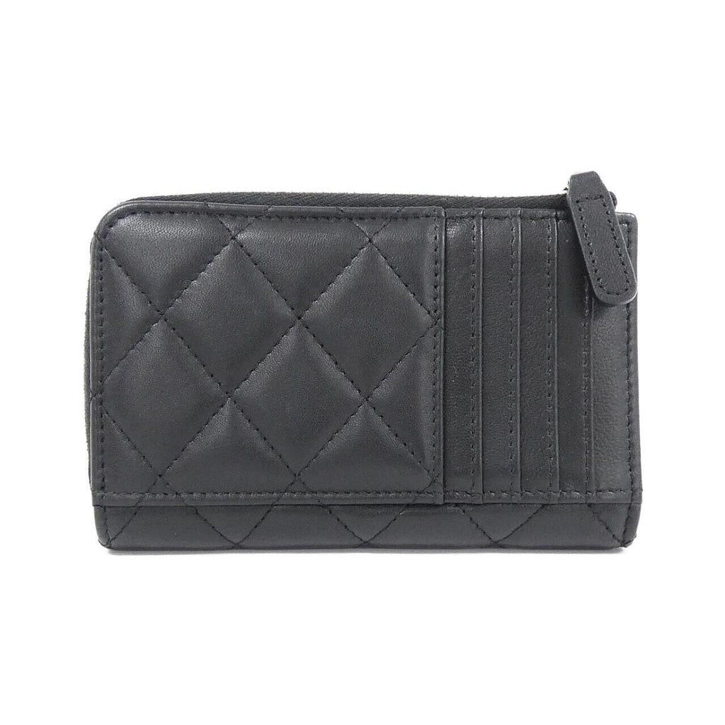 Chanel Card Case Card Holders Black — view 2