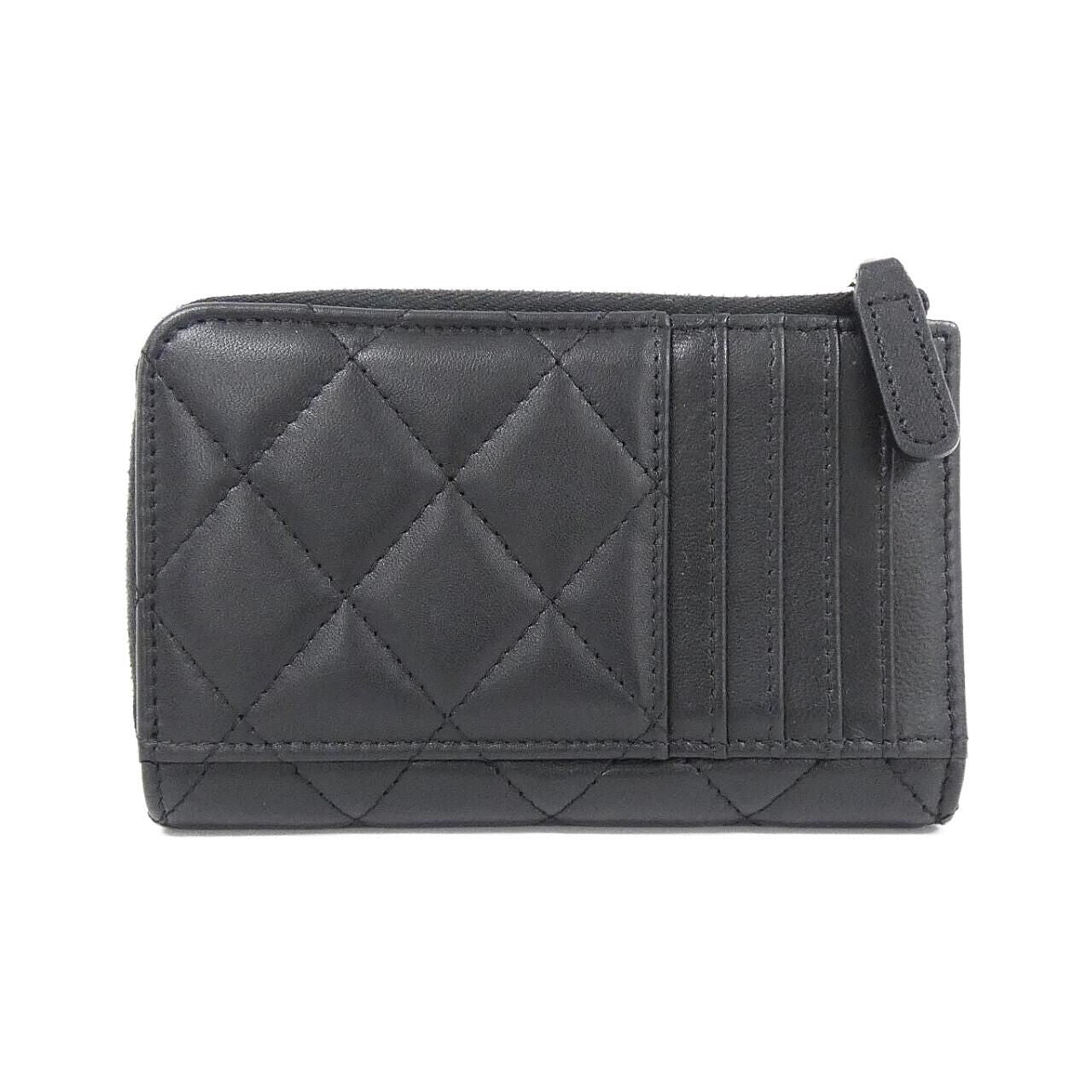 Chanel Card Case Card Holders Black — view 2