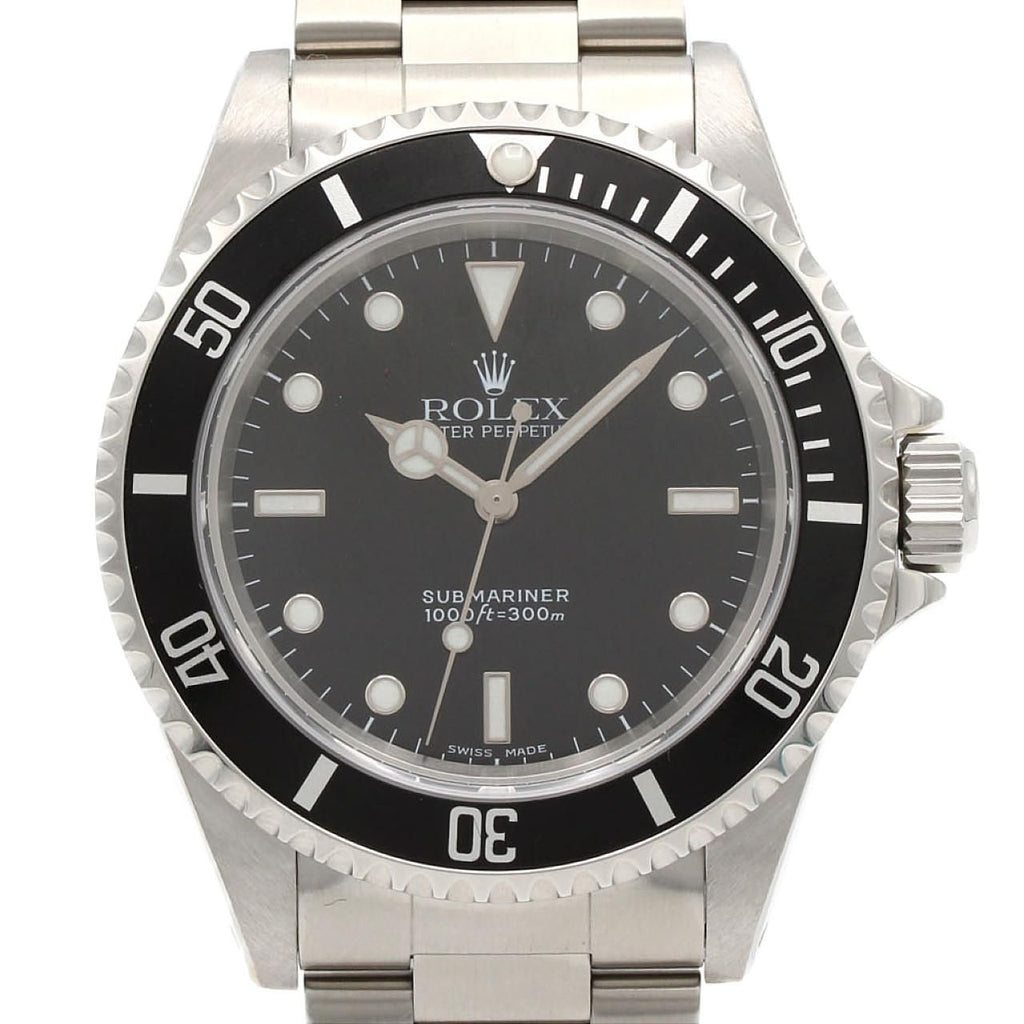Rolex Submariner Non Date SS Automatic Winding Number Watch