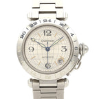 Cartier Pasha C GMT SS Automatic Winding Watch