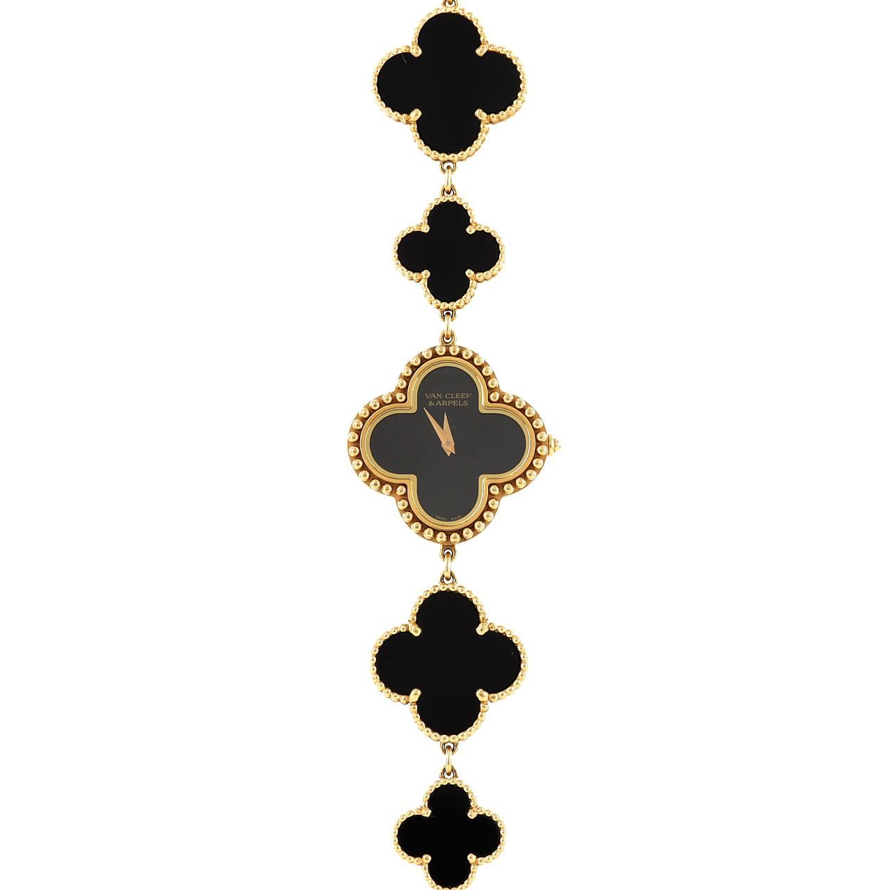 Van Cleef & Arpels Alhambra YG Quartz Watch