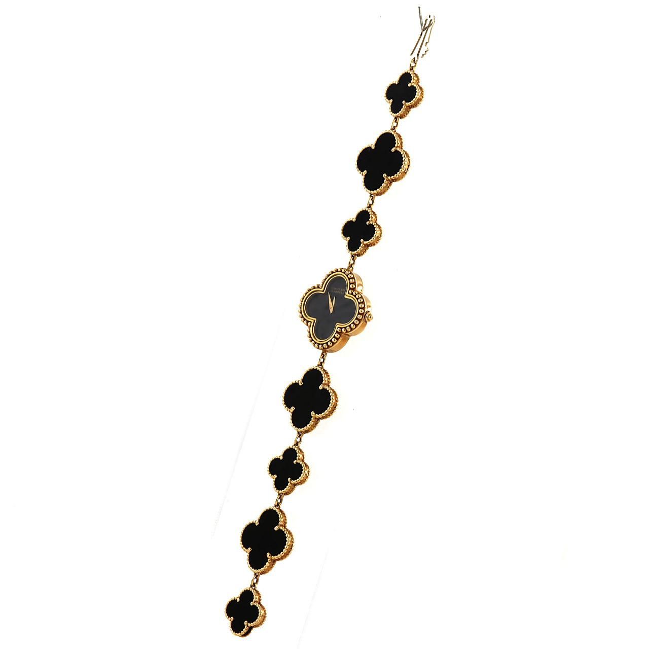 Van Cleef & Arpels Alhambra YG Quartz Watch — view 2