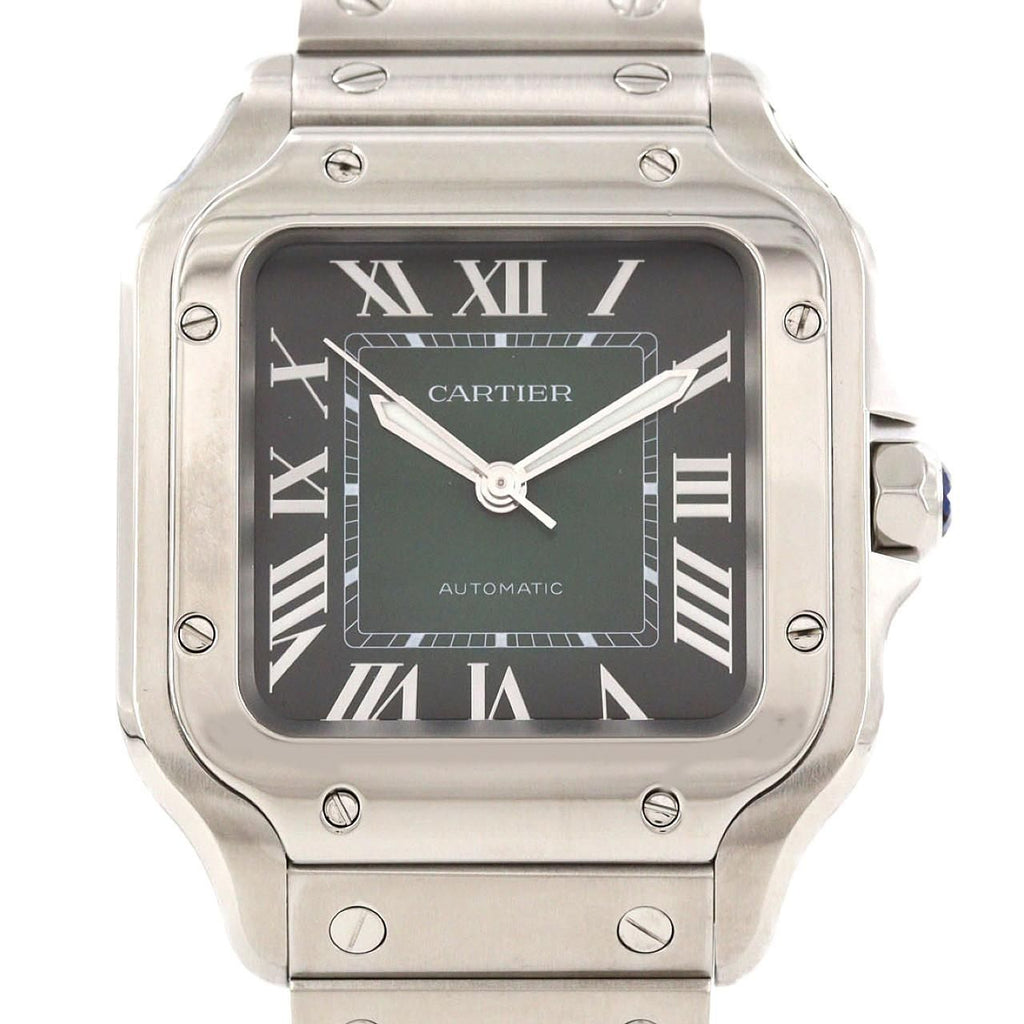 Cartier Santos MM SS Automatic Winding Watch