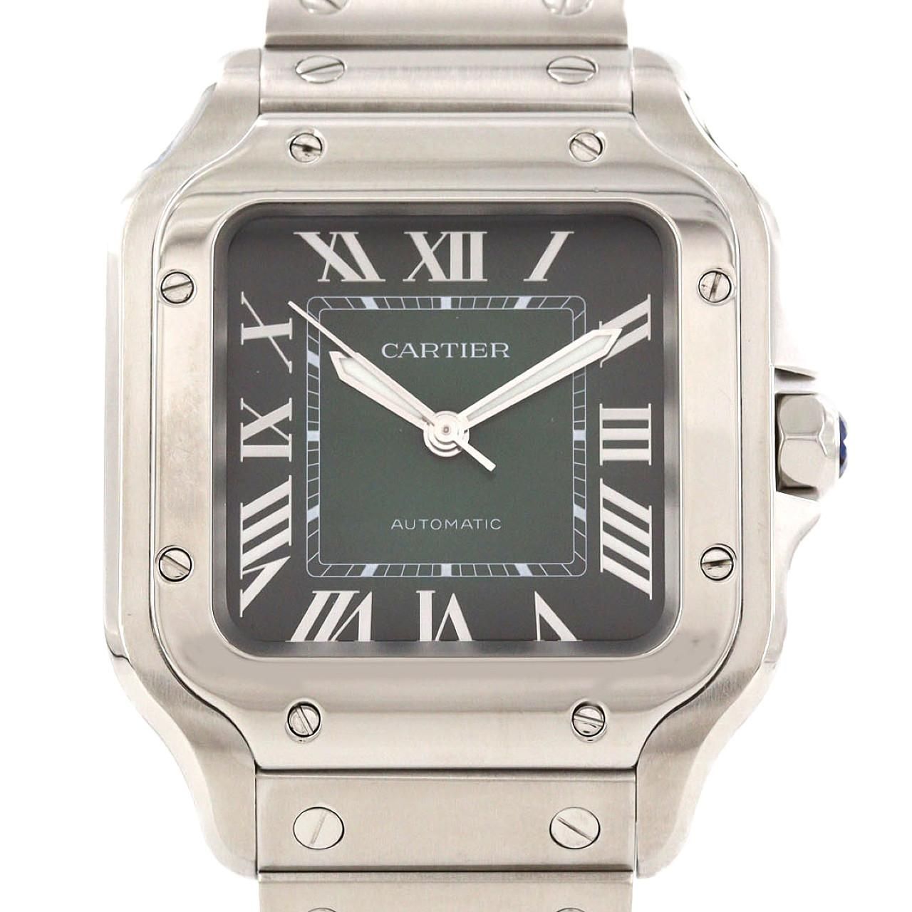 Cartier Santos MM SS Automatic Winding Watch