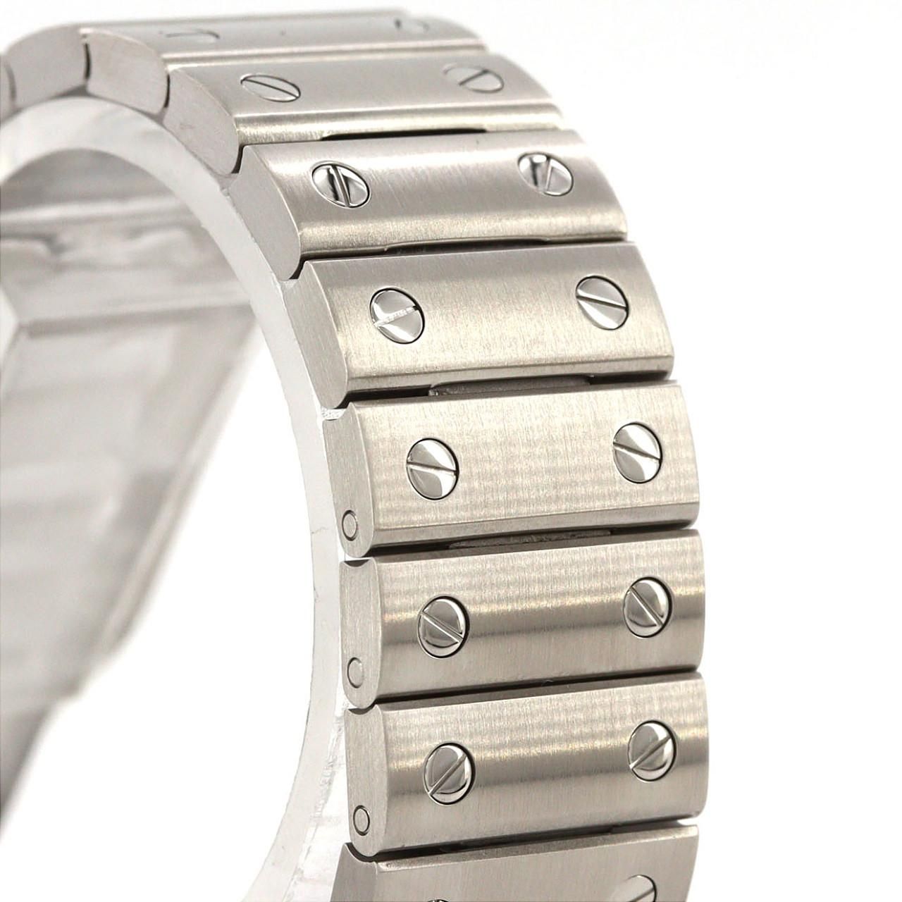 Cartier Santos MM SS Automatic Winding Watch — view 5