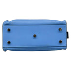Saint Laurent Paris Handbag Baby Monogram Cabas Blue Leather — view 5