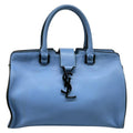 Saint Laurent Paris Handbag Baby Monogram Cabas Blue Leather