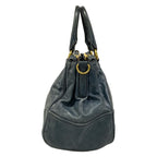 Prada Tote Blue Green Leather — view 2