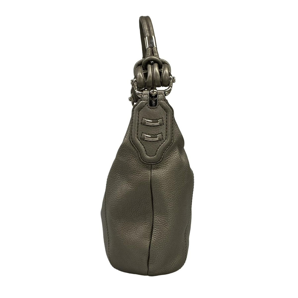 Gucci Shoulder Bag Gray Leather — view 4