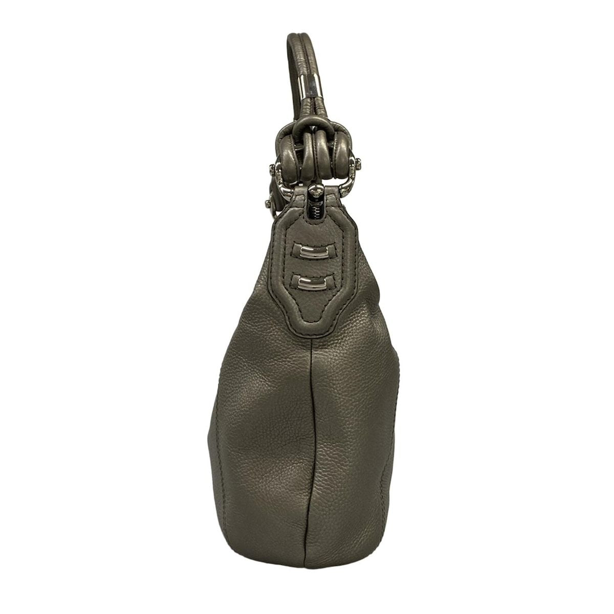 Gucci Shoulder Bag Gray Leather — view 4