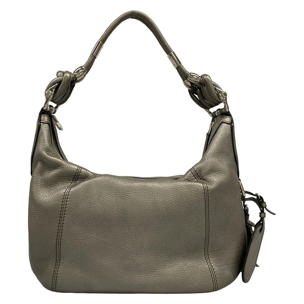Gucci Shoulder Bag Gray Leather — view 3