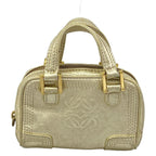 Loewe Amazona Nano Gold Mini Bag with Key Ring Leather