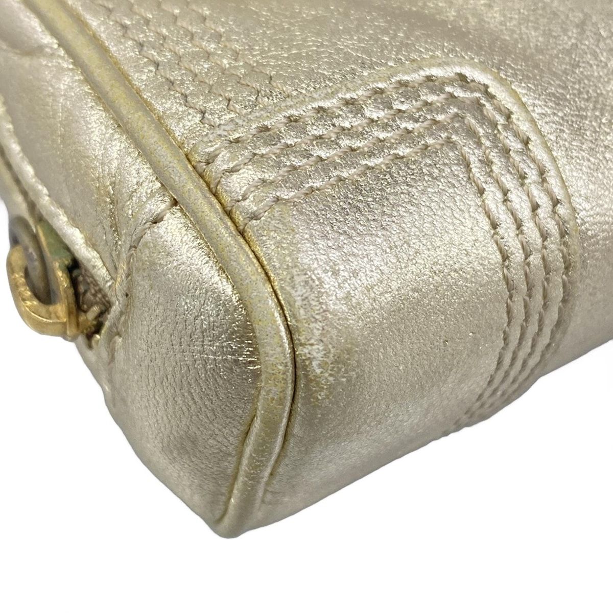 Loewe Amazona Nano Gold Mini Bag with Key Ring Leather — view 6