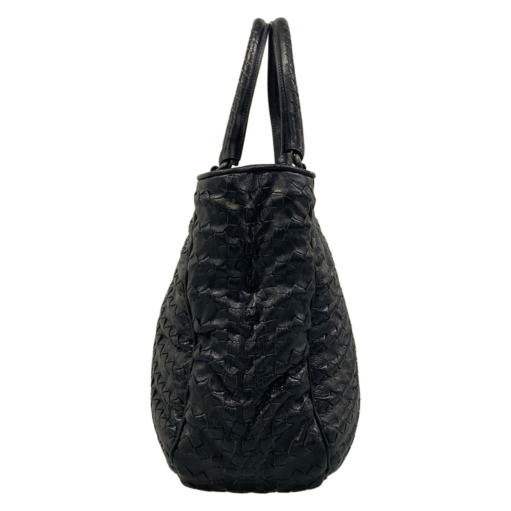 Bottega Veneta Tote Intrecciato Black Leather — view 4