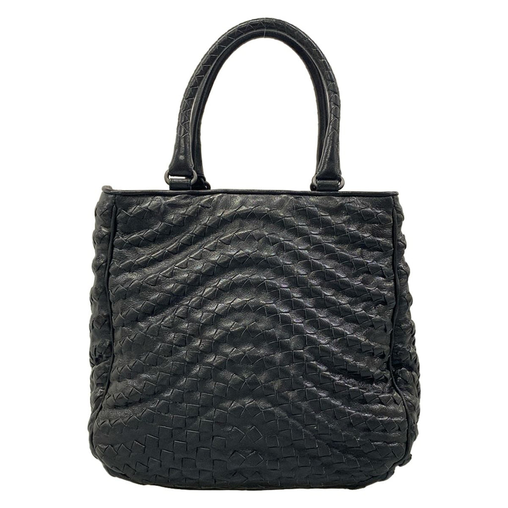 Bottega Veneta Tote Intrecciato Black Leather — view 3