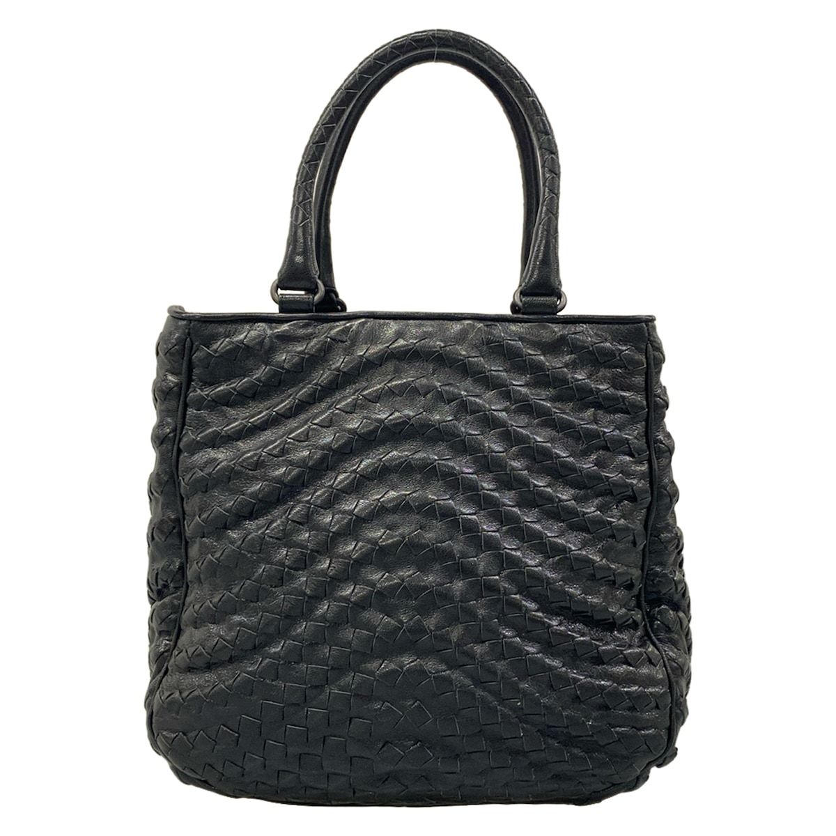 Bottega Veneta Tote Intrecciato Black Leather — view 3
