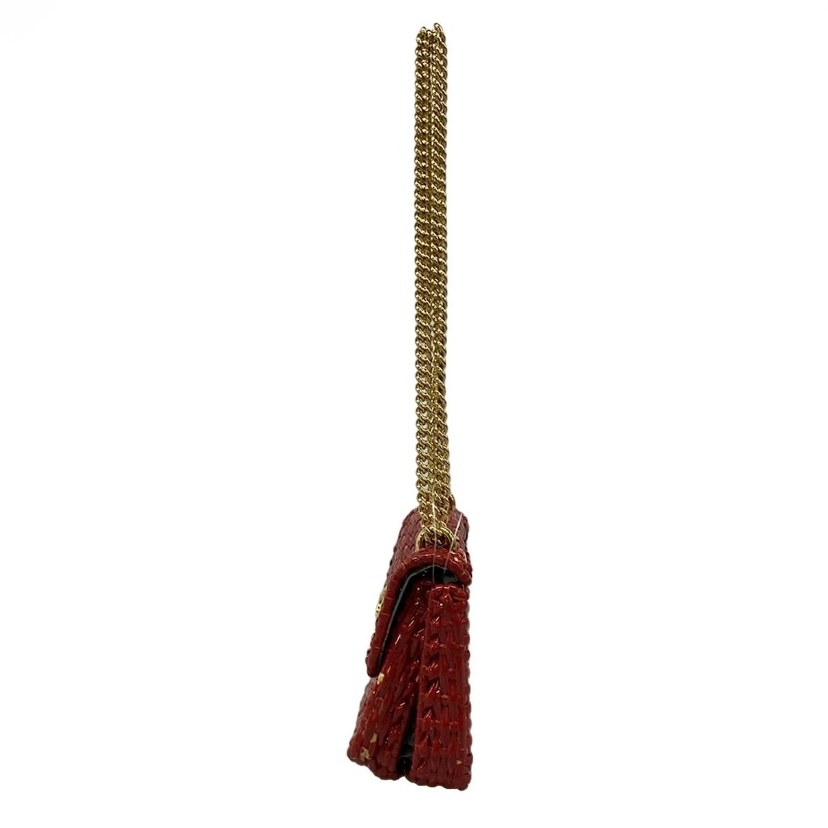 Gucci Shoulder Bag Web Wicka Mini Bag Red Chain — view 4
