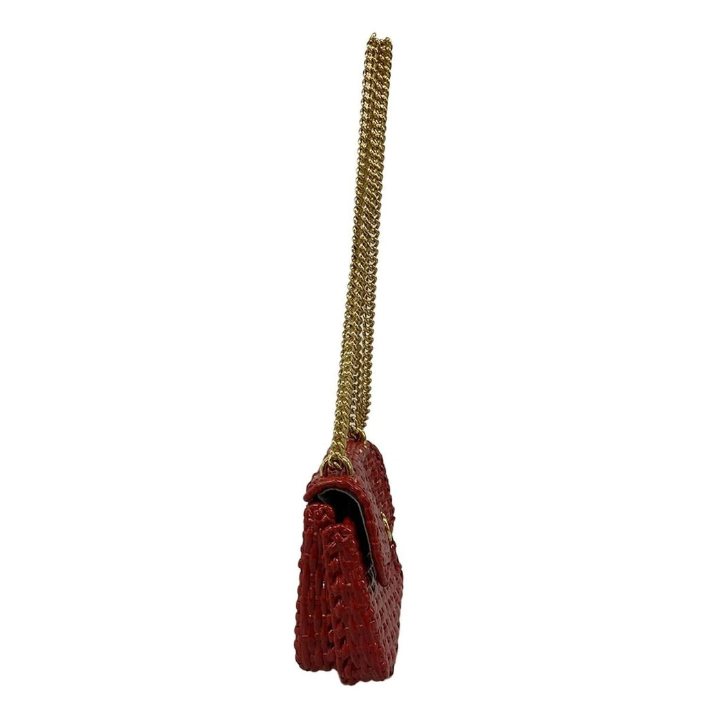 Gucci Shoulder Bag Web Wicka Mini Bag Red Chain — view 2