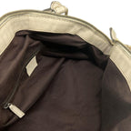 Gucci Handbag GG Pattern Beige Dark Brown Ivory Leather — view 7